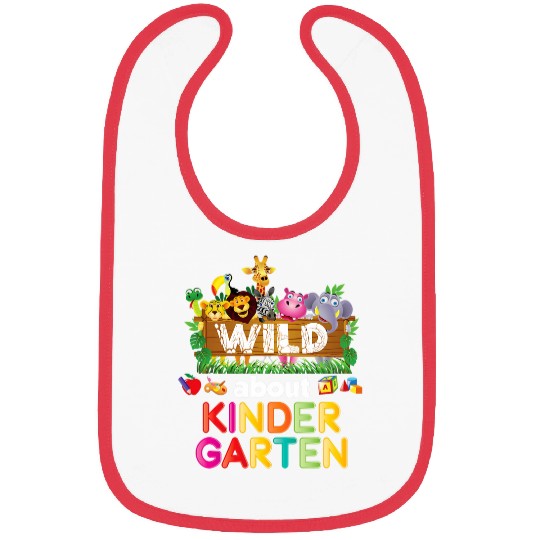 Wild About Kindergarten Teacher Student Back To School Kid Bibs
