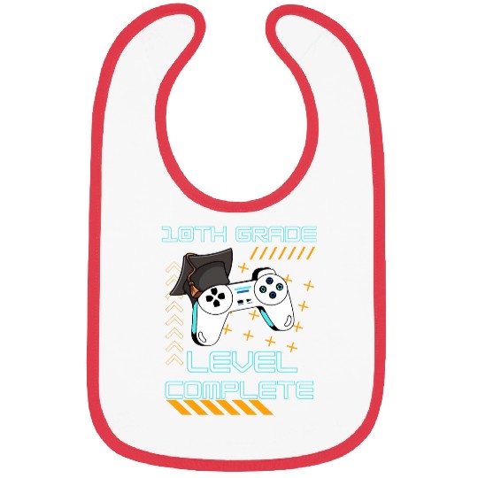 Funny Gaming Level Completed 10th Grade Graduate Student Bibs