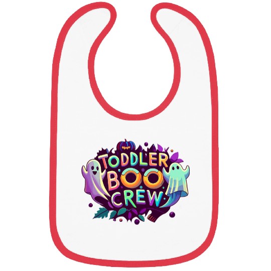 Halloween Daycare Teacher Cute Toddler Boo Crew PreK Kids Bibs