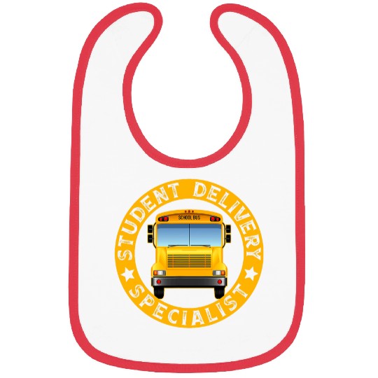 Student Delivery Specialist Graphic Funny School Bus Driver Bibs