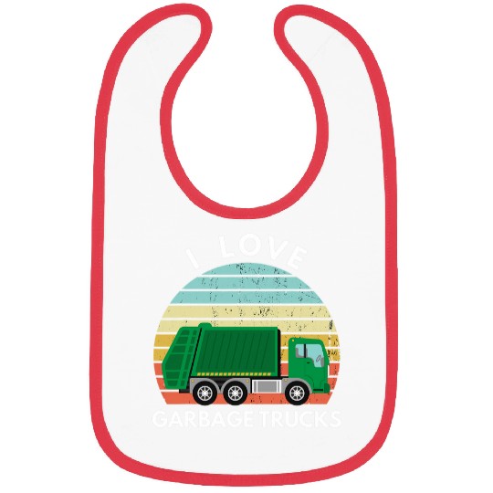 I Love Garbage Trucks Funny Garbage Truck Worker Saying Bibs