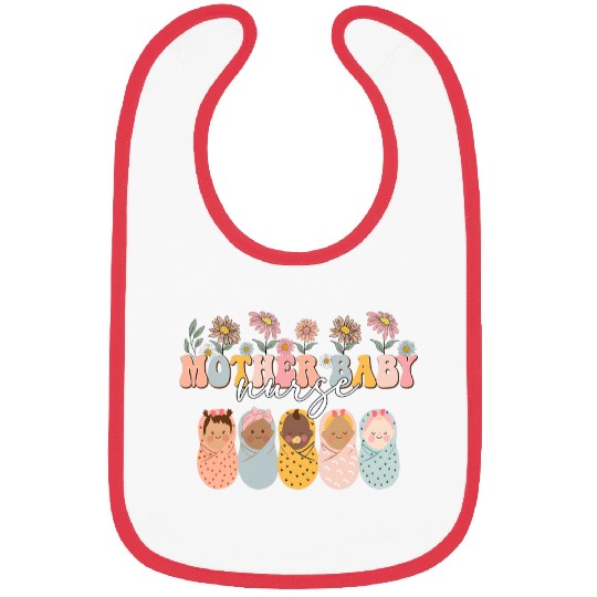 Wildflower Mother Baby nurses Mother Baby Crew Bibs