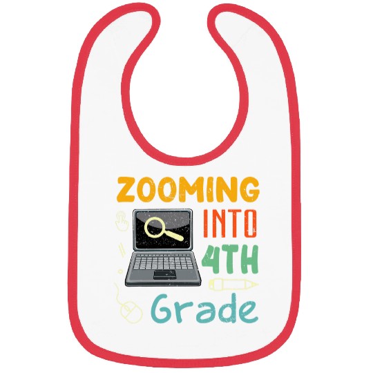 Zooming Into Virtual ELEarning 4th Grade Back to School Bibs