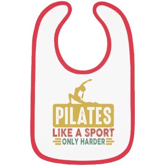 Womens Funny Instructor Pilates Exercise Lover Yoga Teacher Class Bibs