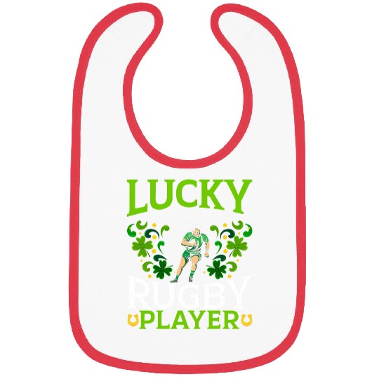 Lucky To Be A Rugby Player St Patricks Day Bibs