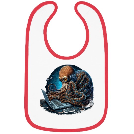 Octopuss Programmer Computer Programming Bibs