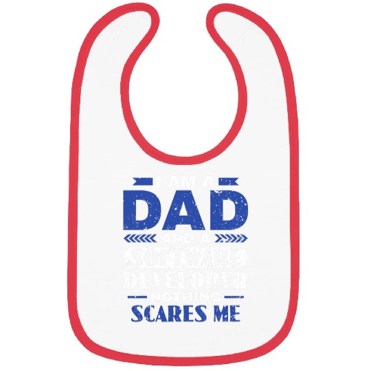 Software Developer Dad Computer Programmer Coding 1 Bibs