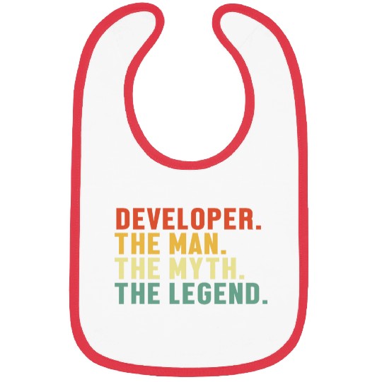 Mens Developer Man Myth Legend Coder Engineer Software Developer Bibs