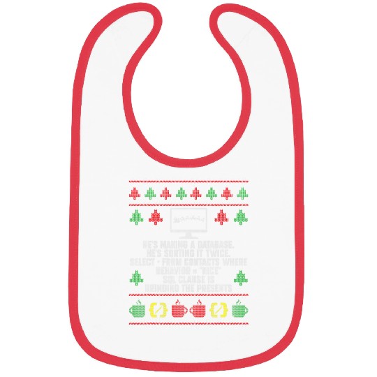 Software Developer Computer Coding Programmer Ugly Christmas Bibs