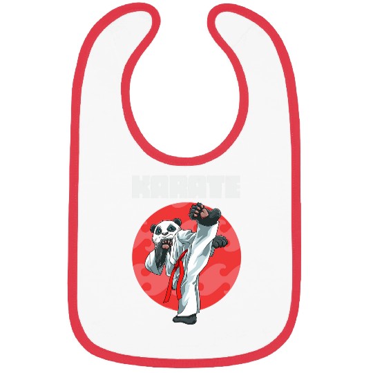 Funny Karate Panda 2 Bibs