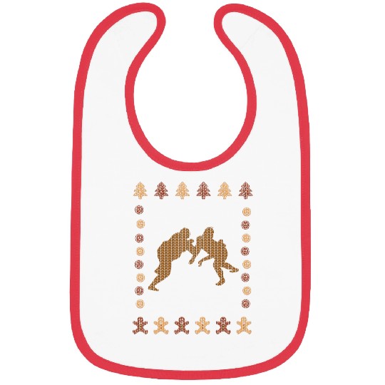Wrestling Christmas Bibs