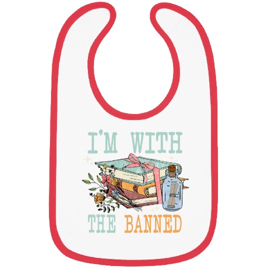 Book Lovers Im With The Banned Books 1 Bibs