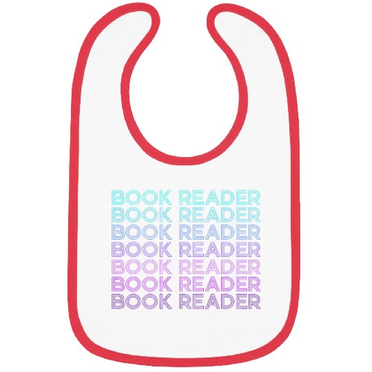 Book Reader Reading Bookworm Retro Bibs