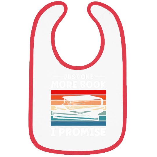 One More Book I Promise Funny Reading Bibs