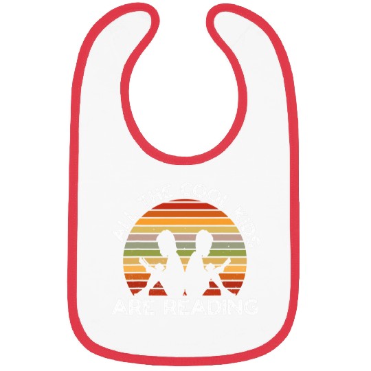 Reading Book vintages Retro Book Lovers 3 Bibs