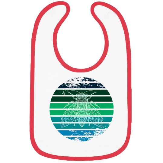 17 year Periodical Cicada Emergence 2024 Annual Cicada Lover Bibs