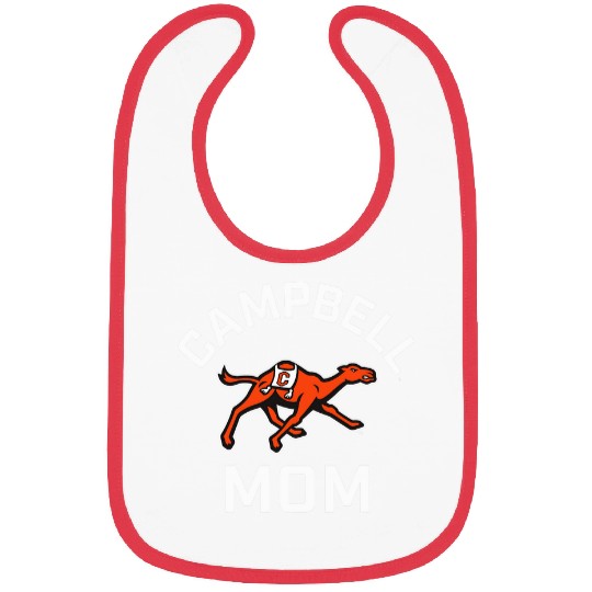 Campbell University Fighting Camels Arched Mom 2 Bibs