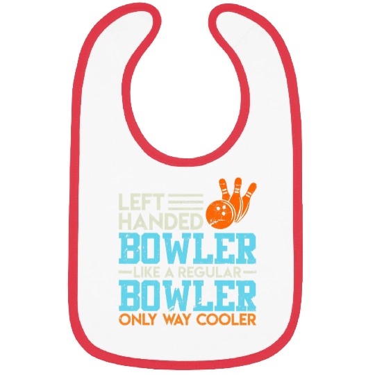 Funny Left Handed Bowler Left Handed Bowling Bibs
