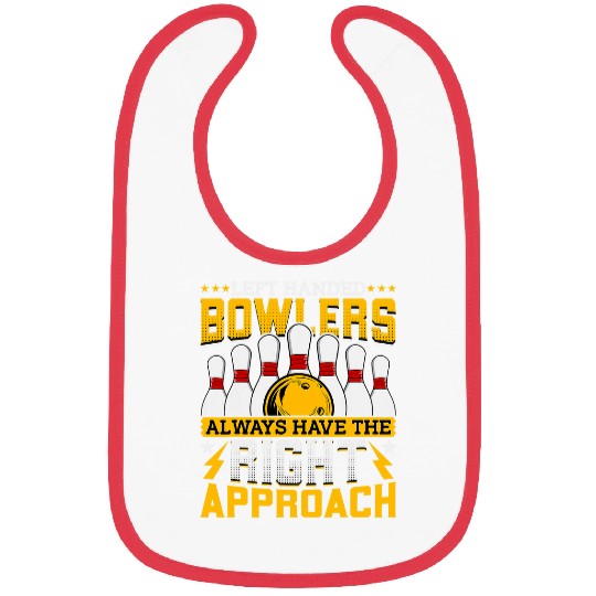 Bowling Lover Bowler Funny LeftHanded Bowlers Bowling Bibs