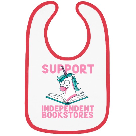 Support Independent Bookstores Book Lover Reading Nerd Bibs
