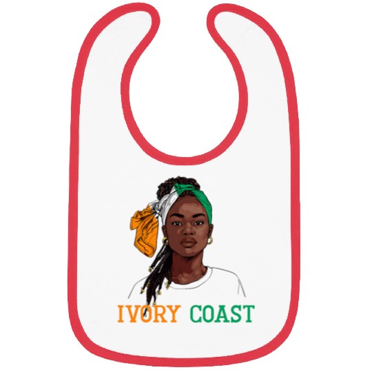 Ivorian Flag Souvenirs Uniform for Women Ivory Coast 1 Bibs