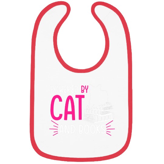 Powered by Cat and Books Gift Bibs