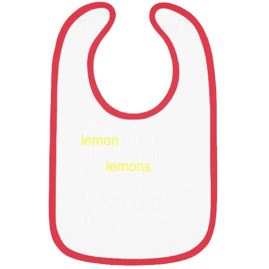 lemon hand soap does not taste like lemons gift Bibs
