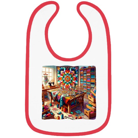 Patchwork Quilting Quilt Hobby Sewing Room Bibs