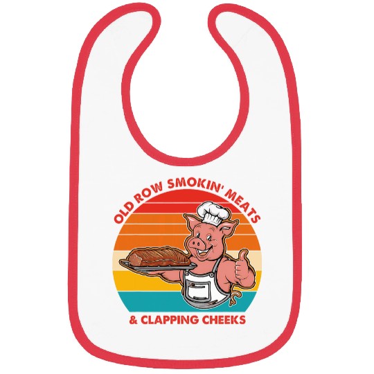Old Row Smokin Meats Clapping Cheeks Apparel Bibs