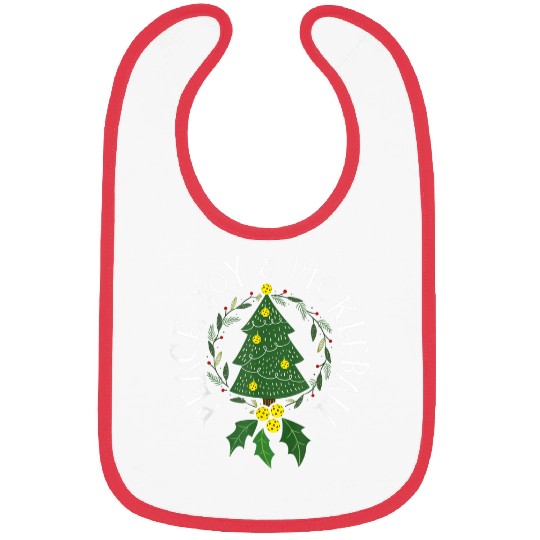 Peace And Joy Christmas Tree Pickleball Bibs