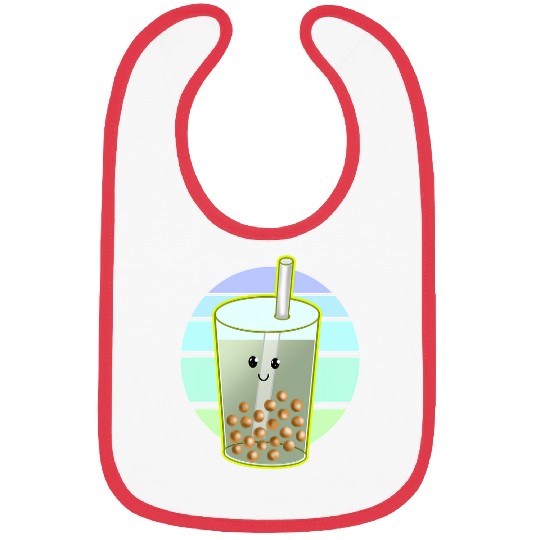 Bubble Tea Cartoon Drawing Bibs