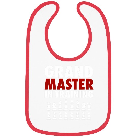 Grandmaster In Training Funny Chess Club Tournament Bibs