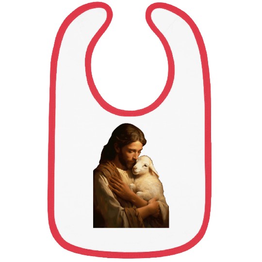 Jesus and Lamb Christian Bibs