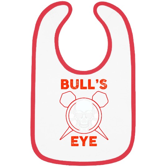 Bullseye Dartboard Skull Darts Player Dart Team Throwing Bibs