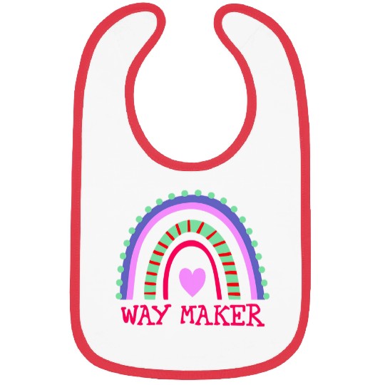 Way Maker Miracle Worker Promise Keeper Faith Light Verse Bibs