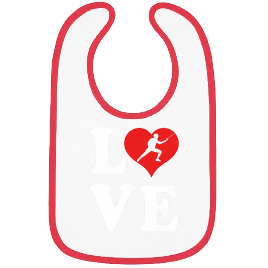 I Love Fencing 4 Bibs