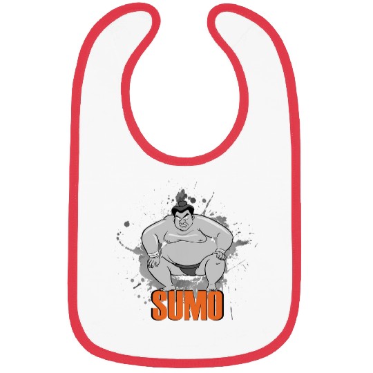 sumos Wrestling Heavy Weight Japanese Bibs
