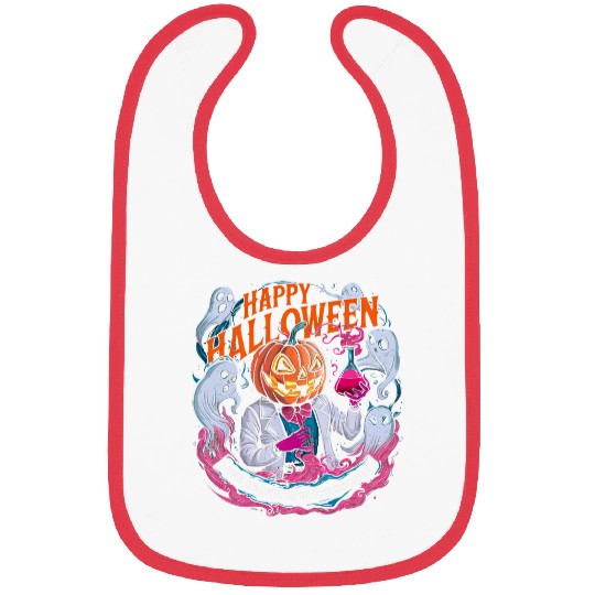 Funny Science Nerdy Biology Physic Math Lover Halloween 3 Bibs