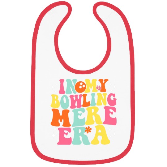 In My Bowling Mere Era Retro Game Day Groovy Bibs