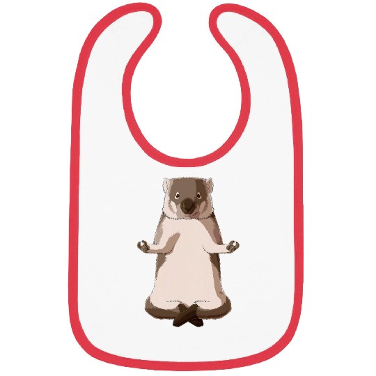 Funny Yoga Wombat Bibs