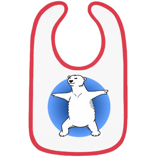 Polar Bear Yoga Pose Bibs