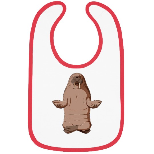 Funny Yoga Walrus Bibs