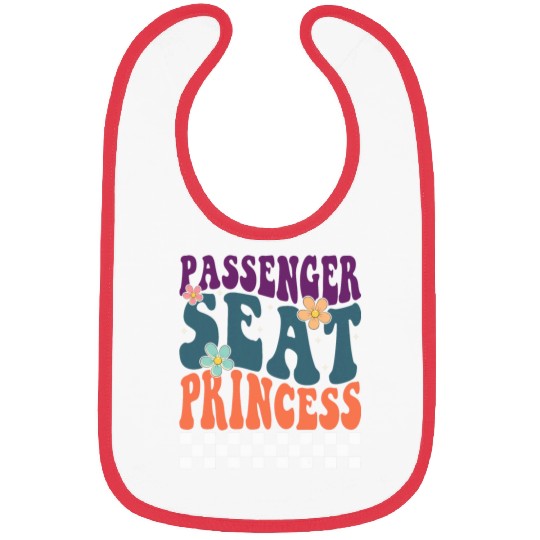 Passenger Seat Princess Funny Girls Trip Summer Copilot 2 Bibs