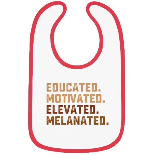 Educated Motivated Elevated Black Pride Bibs