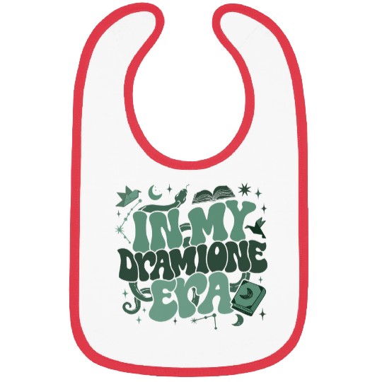 In My Dramione Era Snake House Green Magic Wizard School Bibs