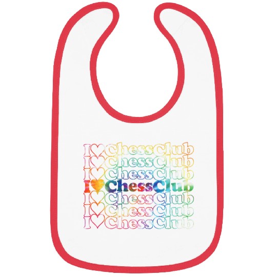 Chess Club Tie Dye Cool vintagess Inspired Bibs