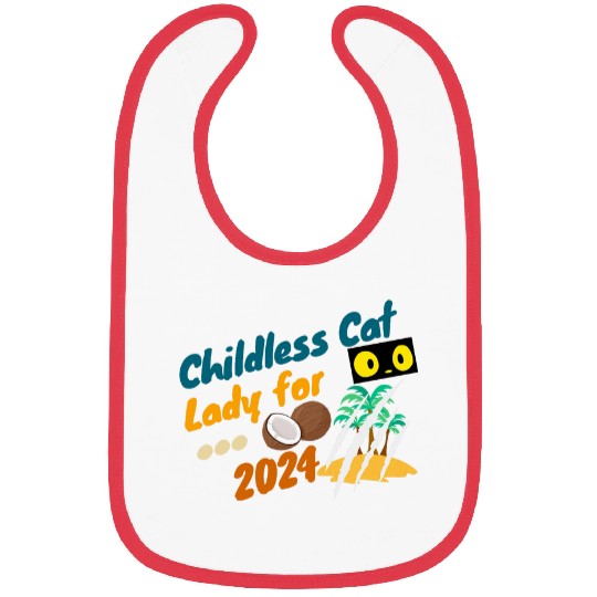 Funny The Childless Cat Lady with Coconut Bibs