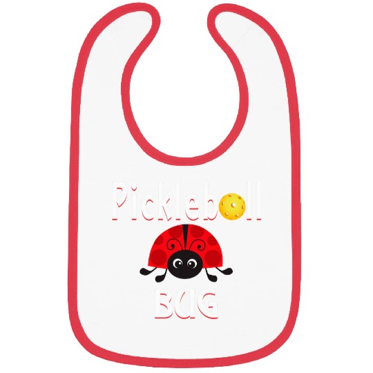 Pickleball Bug Funny Ladybug Bibs
