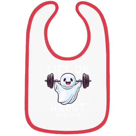 ghostss Weightlifting Funny ghostss Workout Halloween Bibs