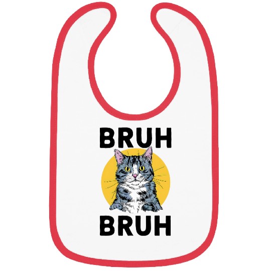 Bruh Cat Meme Madness 1 Bibs